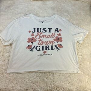 Journey Graphic Band Tee Cropped Women’s Plus 1x 80s Fan